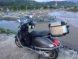 Vespa, Cimaja, Ujung Kulon, National Park, Taman Nasional, Indonesia