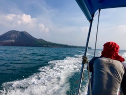 Boat to Krakatau, Krakatau, Krakatoa, volcano, Indonesia