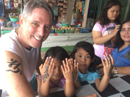 Terry Donohue, travel writer, Cimaja, tattoo, Ujung Kulon, National Park, Indonesia
