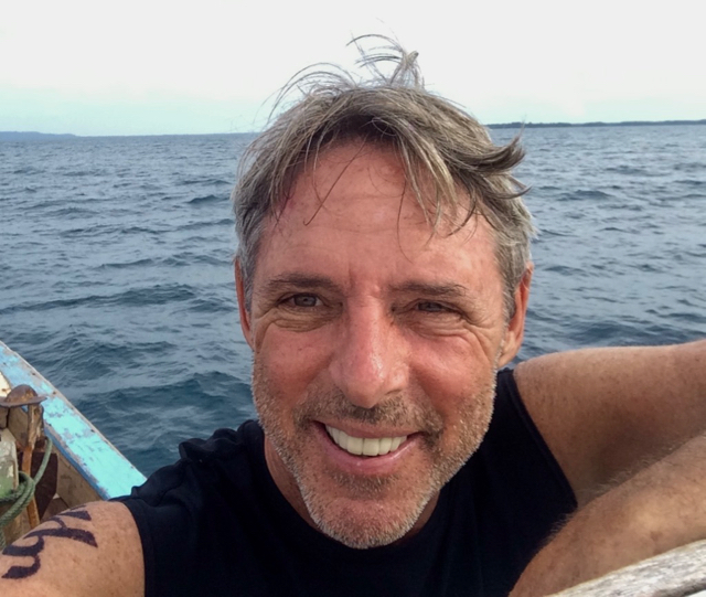 Terry Donohue, travel writer, Ujung Kulon, Ujung Kulon National Park, boat from Pulau Peucang